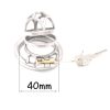 FRRK-08 Round Ring 304 Stainless Steel Chastity Cage - Image 2