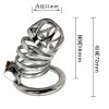 FRRK-43 Round Ring 304 Stainless Steel Chastity Cage - Image 2