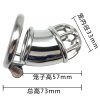 FRRK-17 Round Ring 304 Stainless Steel Chastity Cage - Image 5