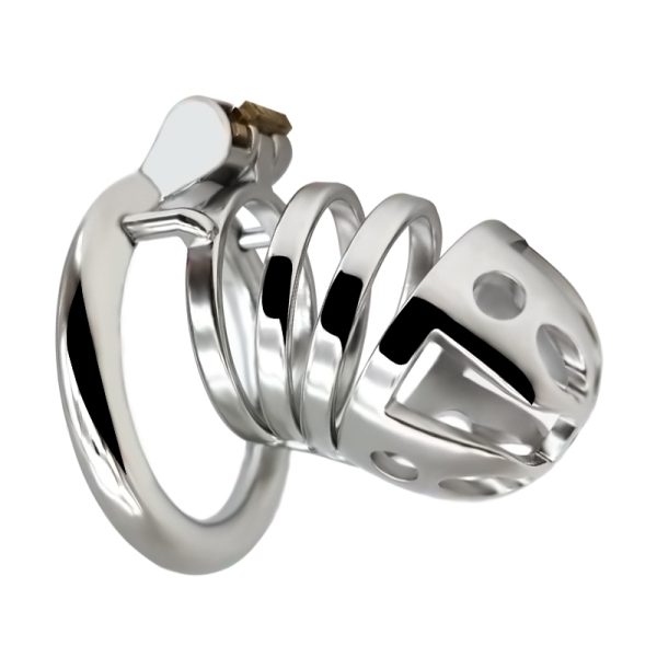 FRRK-34 Round Ring 304 Stainless Steel Chastity Cage - Image 4