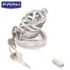 FRRK-06C Curved Ring 304 Stainless Steel Chastity Cage - Image 6
