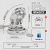 FRRK-100 Round Ring 304 Stainless Steel Chastity Cage - Image 6