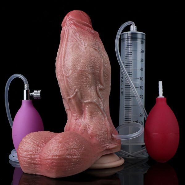 OS-ADLCQZS5012 Big Dildos Realistic Sex Toy With Pump, Inflatable Squirting Dildo