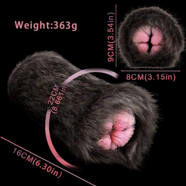 G-F6231 Artificial Animal Cat Pussy Design Silicone Masturbators Ass Doll For Men - Image 7