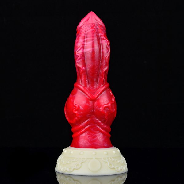 N-5182 Stripe Dragon Monster Berg Penis Silicone Dildo - Image 5