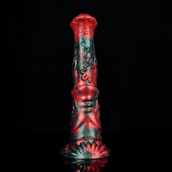 N-5183 Red Devils Monster Dildo Silicone Dildo For Woman Masturbation - Image 2