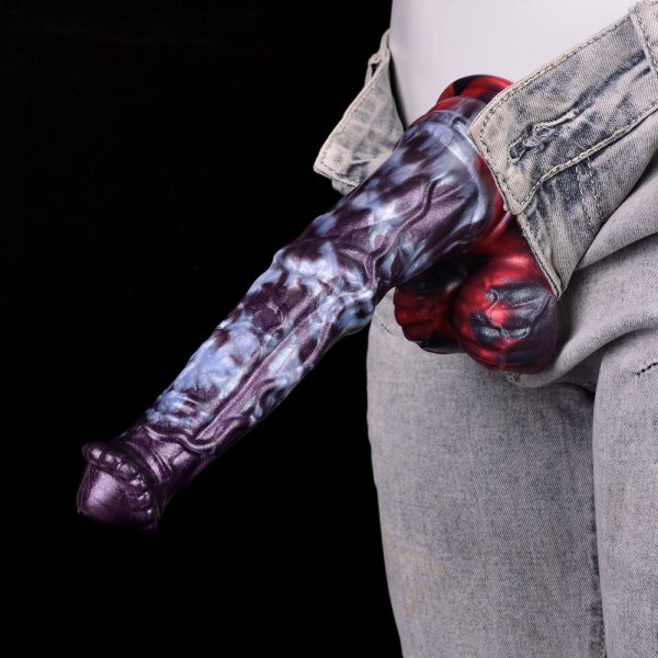 N-5175 Hellfire Monster Dildo Soft Silicone Thick Dildo - Image 9