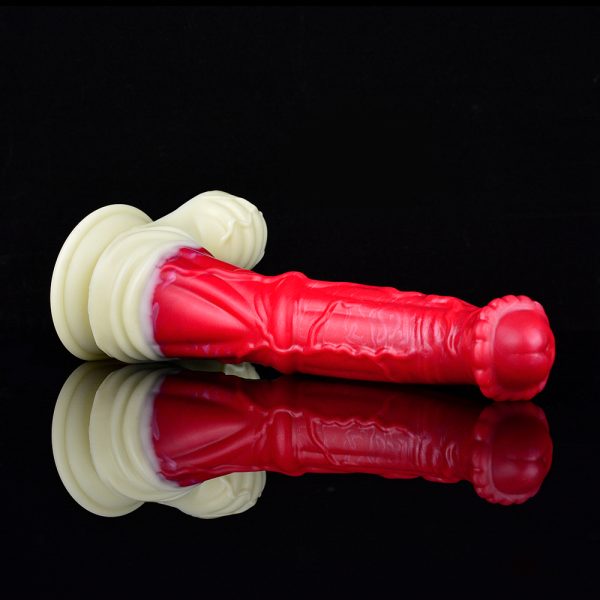 N-5175 Hellfire Monster Dildo Soft Silicone Thick Dildo - Image 3