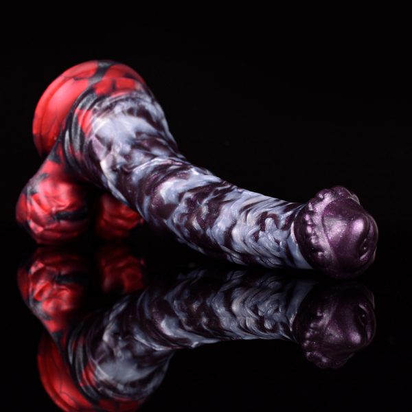 N-5175 Hellfire Monster Dildo Soft Silicone Thick Dildo - Image 5