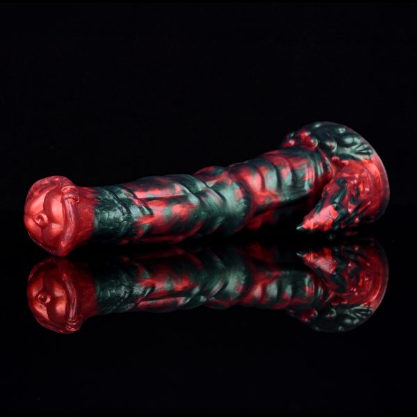 N-5183 Red Devils Monster Dildo Silicone Dildo For Woman Masturbation - Image 3
