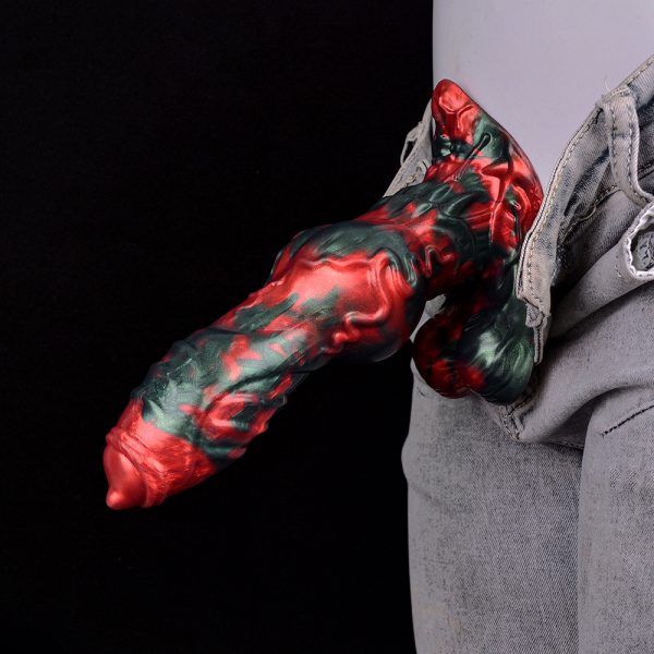 N-5187 Red Devils Sampson Monster Penis Fantasy Dildo Silicone Dildo - Image 6