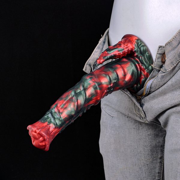 N-5183 Red Devils Monster Dildo Silicone Dildo For Woman Masturbation - Image 5
