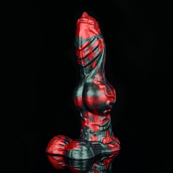 N-5187 Red Devils Sampson Monster Penis Fantasy Dildo Silicone Dildo