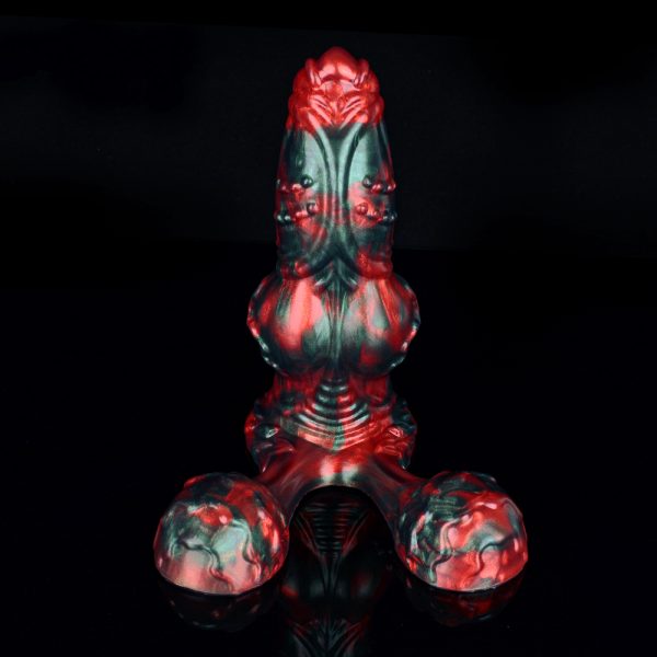 N-5190 Monster Dildo Red Devils Liam Penis Silicone Fantasy Dildo