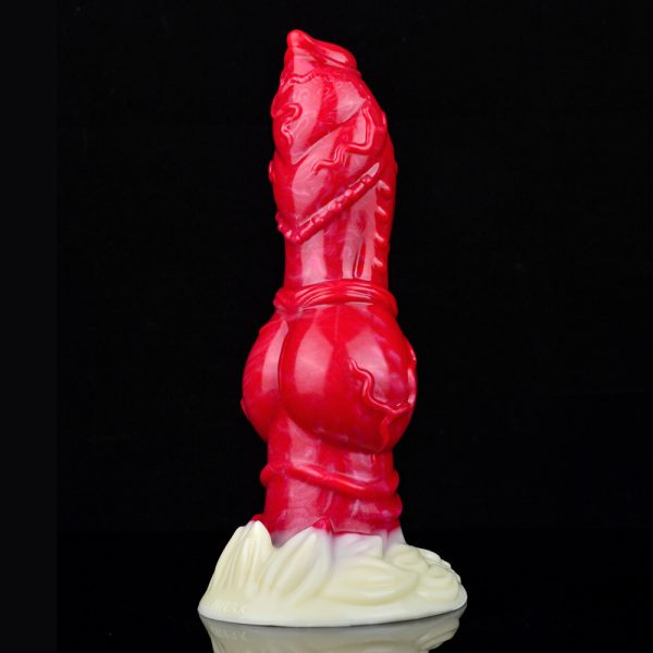 N-5189 Hellfire Dog Monster Penis Fantasy Dildo Silicone Soft Dildo