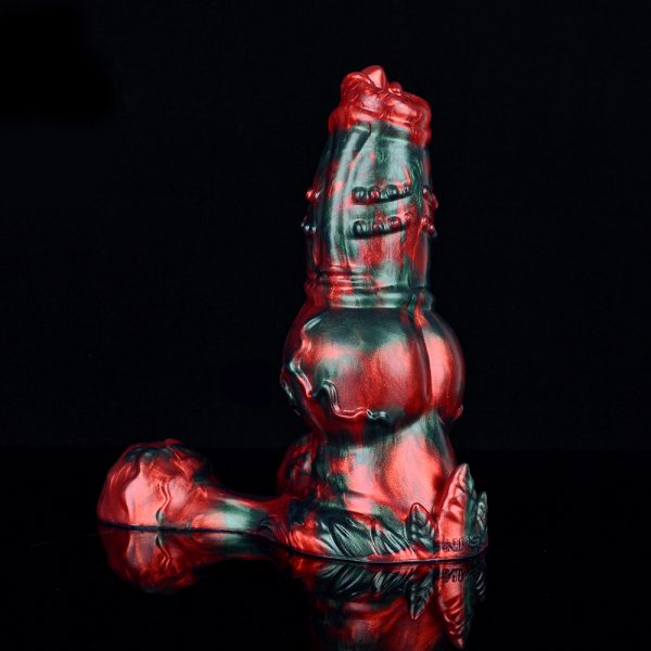 N-5190 Monster Dildo Red Devils Liam Penis Silicone Fantasy Dildo - Image 2