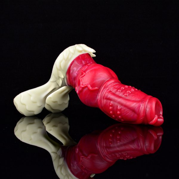 N-5190 Monster Dildo Red Devils Liam Penis Silicone Fantasy Dildo - Image 4