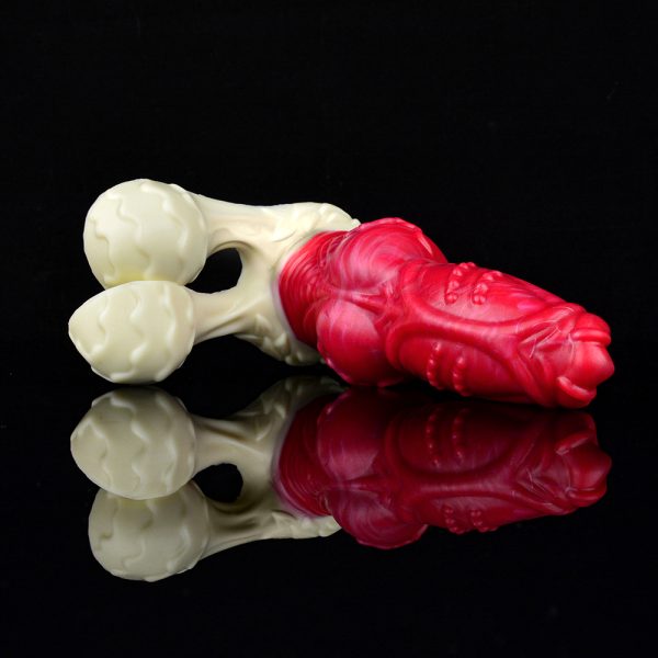 N-5190 Monster Dildo Red Devils Liam Penis Silicone Fantasy Dildo - Image 5