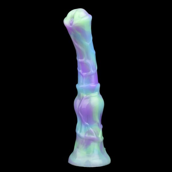 YC-2160LSA Fantasy Yellow Stallion Penis Silicone Dildo For Woman