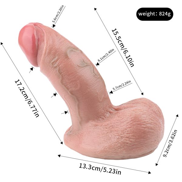 FAAK-G1124 Simulation Penis Silicone Dildo Real Penis Woman Masturbation Toy - Image 6
