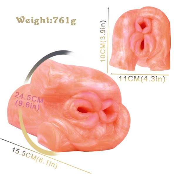 GEEBA-V6215 orange cat Fantasy Masturbator for men - Image 2