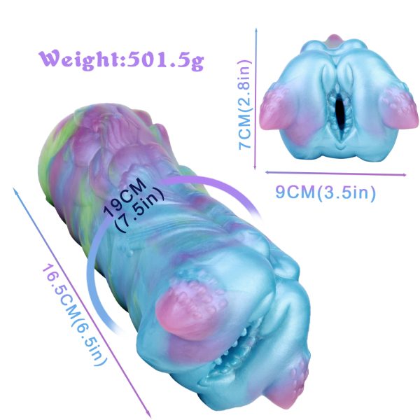 GEEBA-6197 Sea cloud rabbit silicone masturbators - Image 2