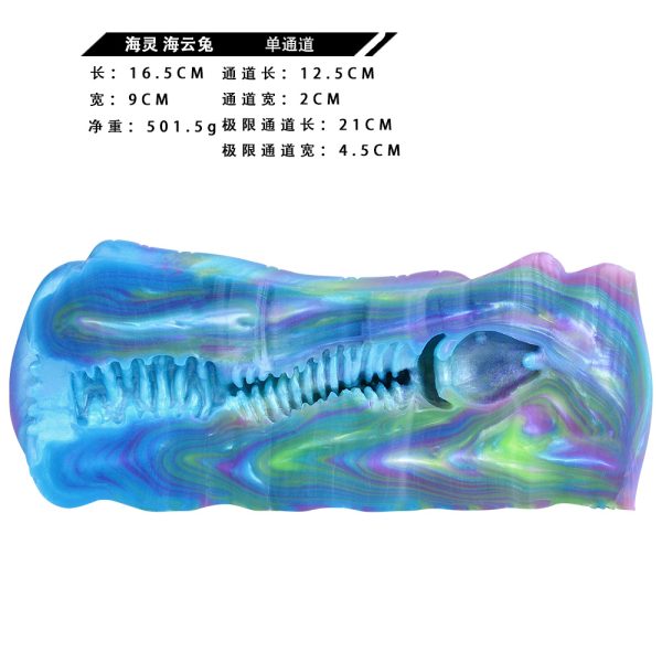 GEEBA-6197 Sea cloud rabbit silicone masturbators - Image 3