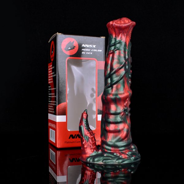 N-5183 Red Devils Monster Dildo Silicone Dildo For Woman Masturbation - Image 7