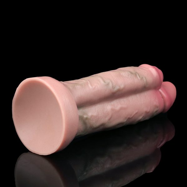 FAAK-G1127 Realistic Double Penis Dildo Liquid Silicone Dildo Women Masturbator - Image 4