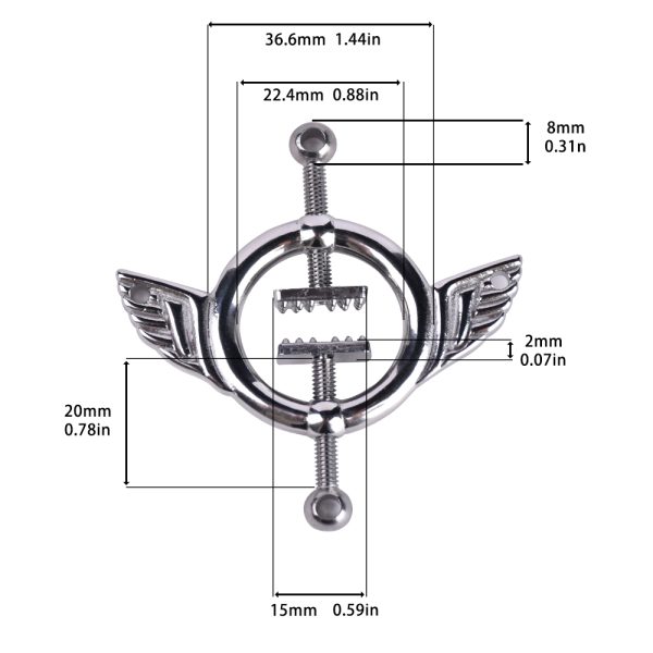 QKKQ-C8014 Psyche Goddess Nipple Clamps - Image 2