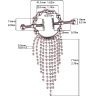 QKKQ-C8017 Psyche Goddess Nipple Clamps Tassel Pendant Rounds - Image 2