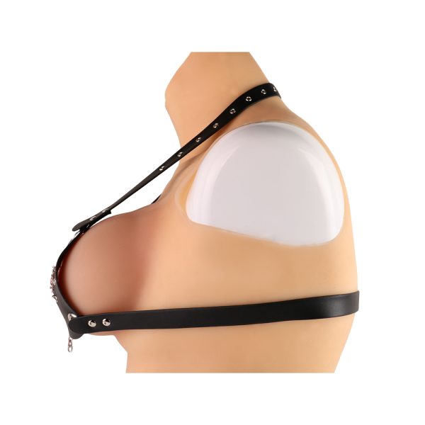 QKKQ-Y8103 Nipple Clamps Leather Bondage Joy Chain - Image 4