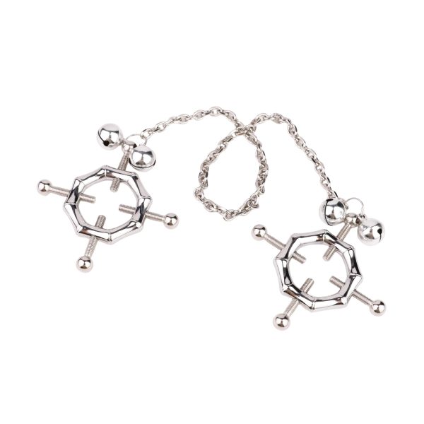 QKKQ-C8003  Nipple Clamps Blowing Bamboo Silk Wheel