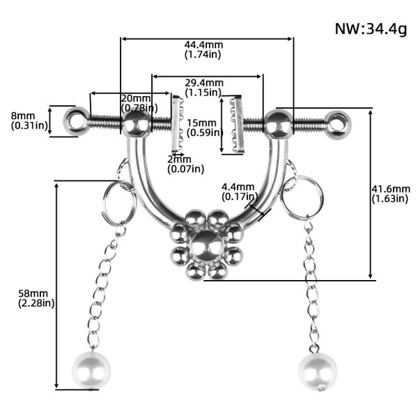 QKKQ-C8024 Nipple Clamps Enchanting Flowers - Image 2