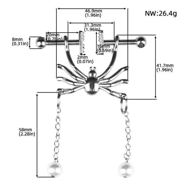 QKKQ-C8028 Nipple Clamps Whirlwind Swaying Spider - Image 2