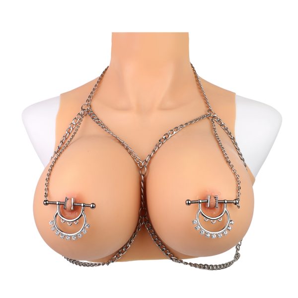 QKKQ-C8083 Nipple Clamps Magnesium Desire Diamond Belt