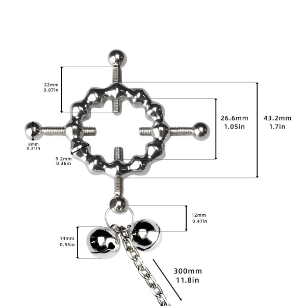 QKKQ-C8004  Nipple Clamps Bone Soft Tendon Nail - Image 2