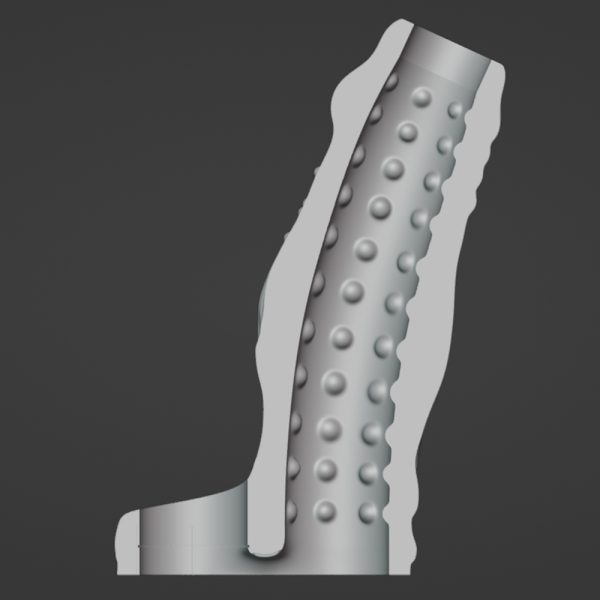 N-DW5166 Gino Fantasy Dick Sleeve for Male Extender - Image 3