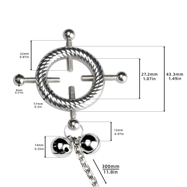 QKKQ-C8006 Nipple Clamps Impression Spiral - Image 2