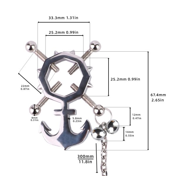 QKKQ-C8008 Compression Nipple Clips - Image 2