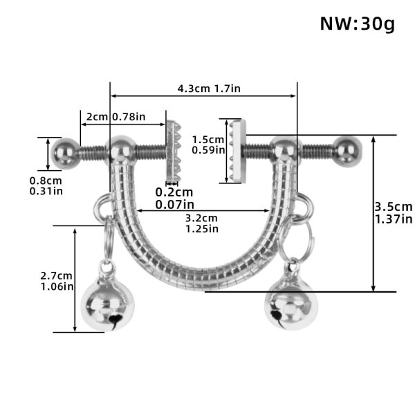 QKKQ-C8038 Nipple Clamps Python Climbing Pendant - Image 2