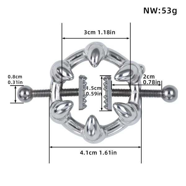 QKKQ-C8041 Nipple Clamps Six-toothed Claw - Image 2