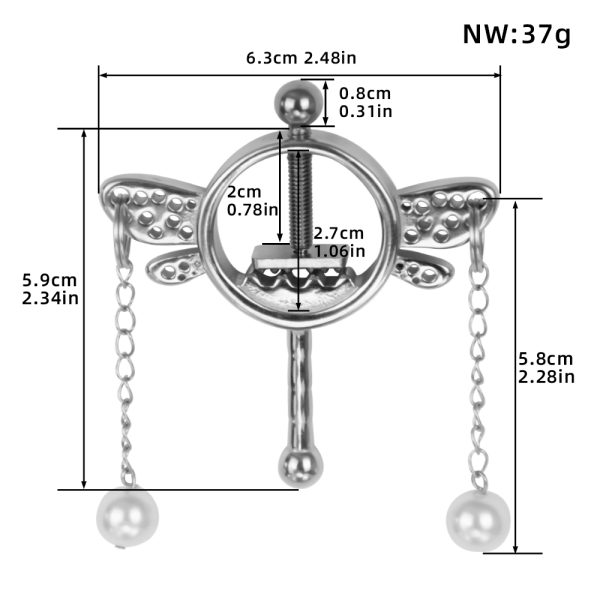 QKKQ-C8044 Nipple Clamps Light and Agile Wing - Image 2