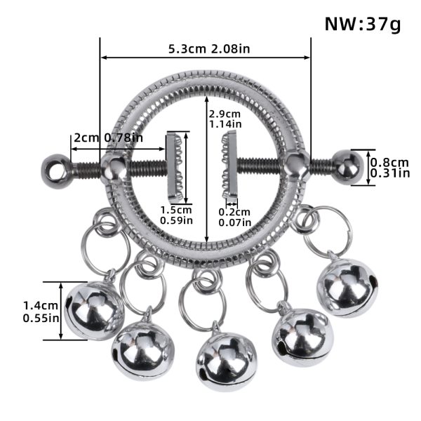 QKKQ-C8048 Nipple Clamps Armored Rattle Fan - Image 2
