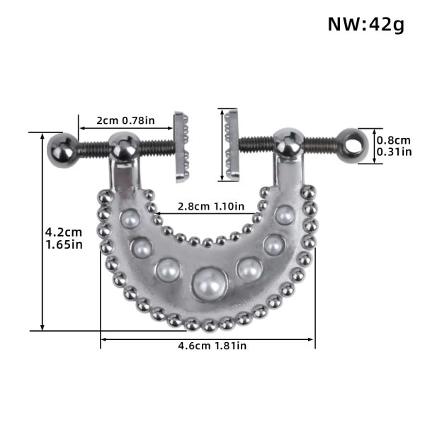QKKQ-C8050 Nipple Clamps Jungle Maya Plate - Image 2