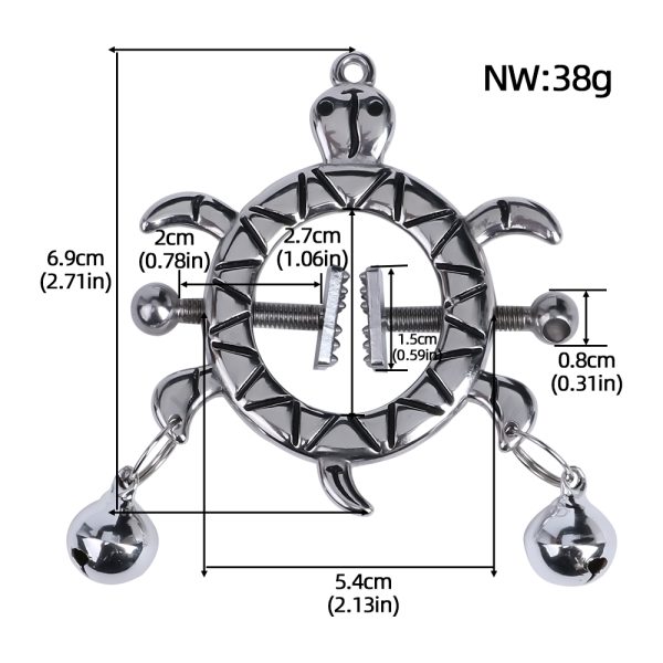 QKKQ-C8053  Deep Diving Turtle Nipple Clamps - Image 2