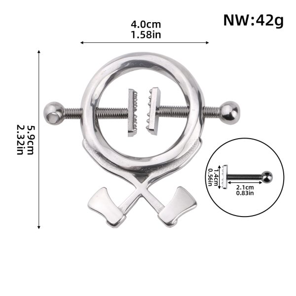 QK-W8058 Nipple Clamps Soul-Cleaving Axe - Image 2
