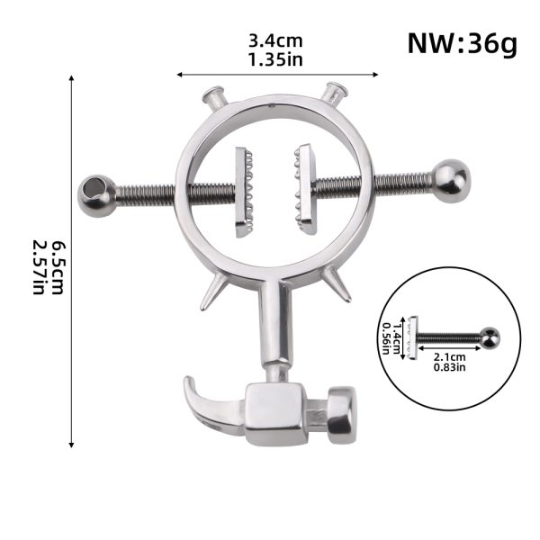 QKKQ-W8062 Nipple Clamps Heart-Stunning Hammer - Image 2