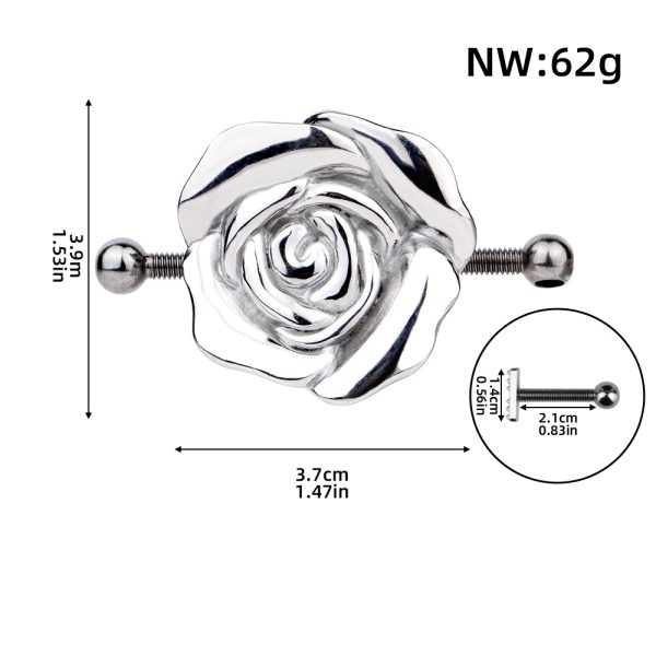 QKKQ-C8069 Psyche Goddess Nipple Clamps Intoxicating Roses - Image 3