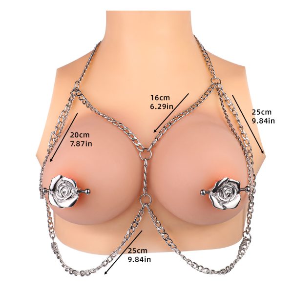 QKKQ-C8069 Psyche Goddess Nipple Clamps Intoxicating Roses - Image 4